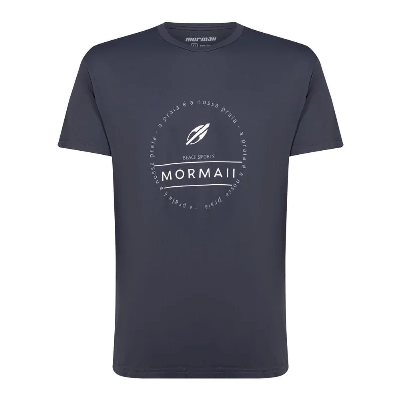 Camiseta masculina manga curta beach sports Mormaii 2742 Cinza-chumbo XGG - Mormaii