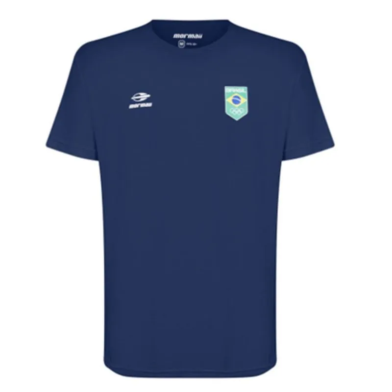Camiseta masculina manga curta time brasil Mormaii 019s Azul-marinho XGG
