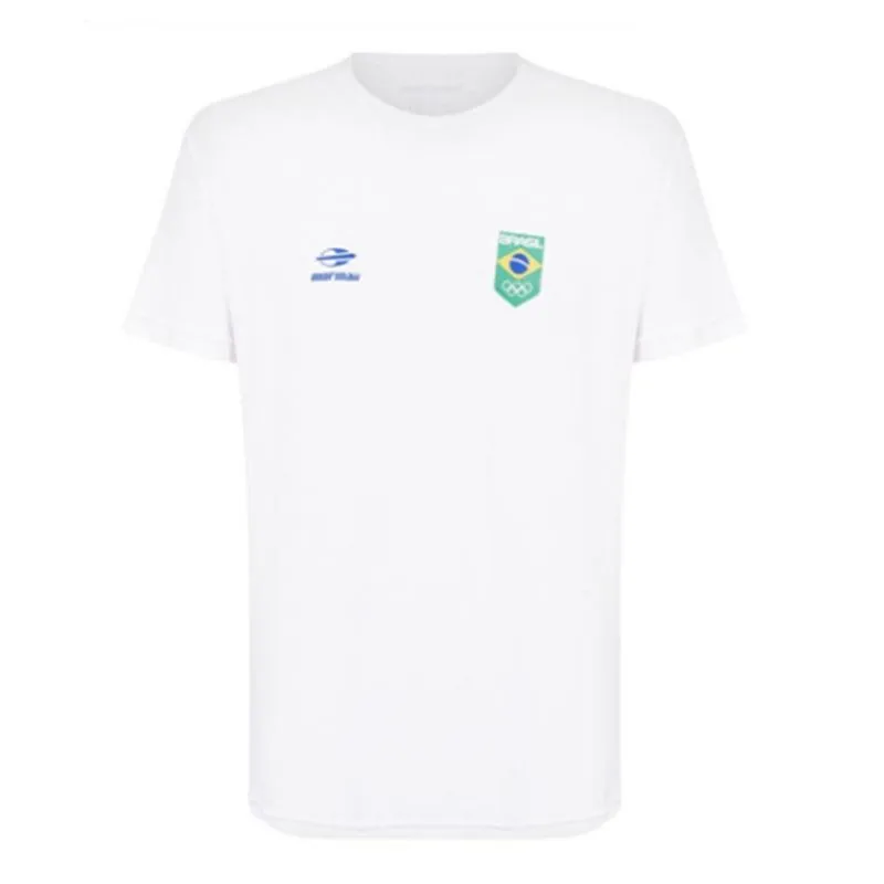 Camiseta masculina manga curta time brasil Mormaii 019s Branco M