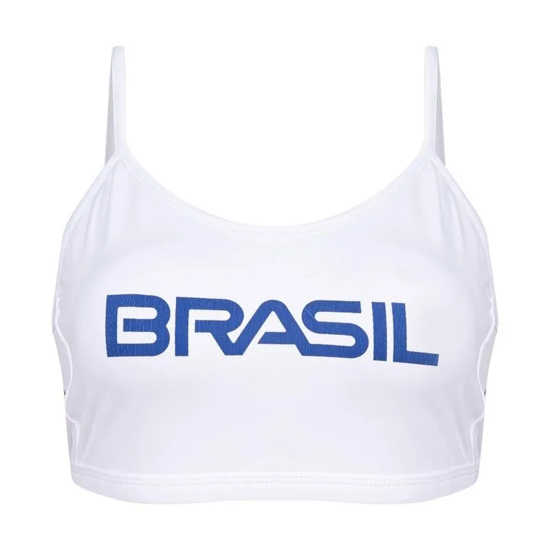 Top alça fina time brasil Mormaii 022s Branco GG