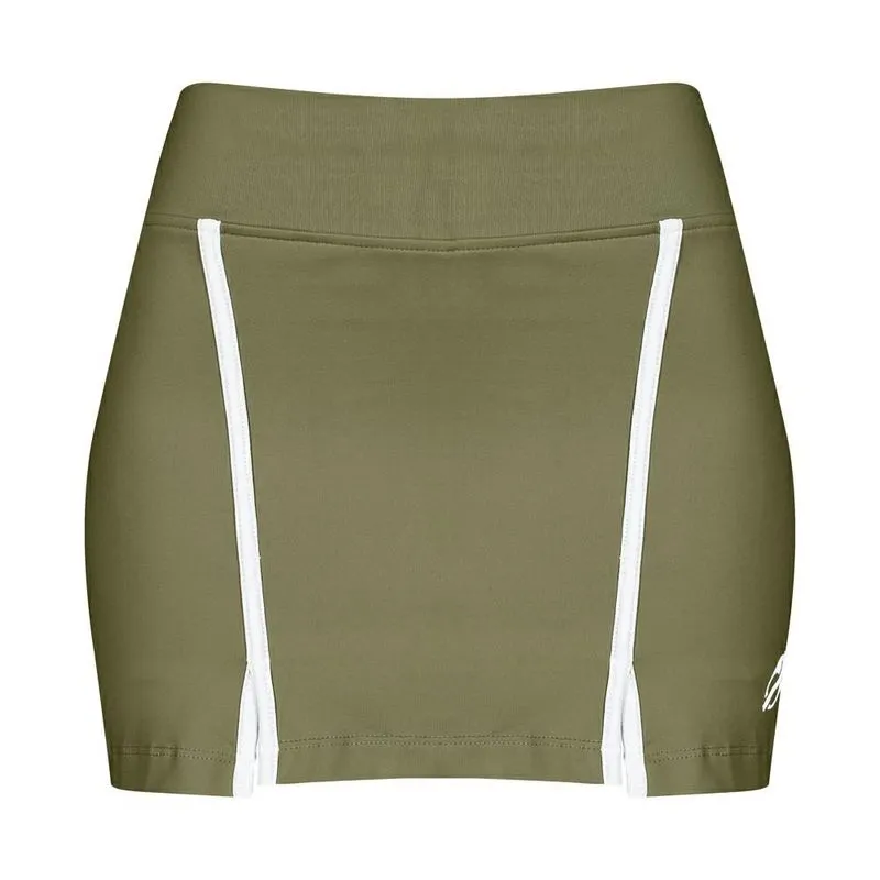 Saia com shorts interno feminina fenda beach sports Mormaii 2780 Verde-militar GG