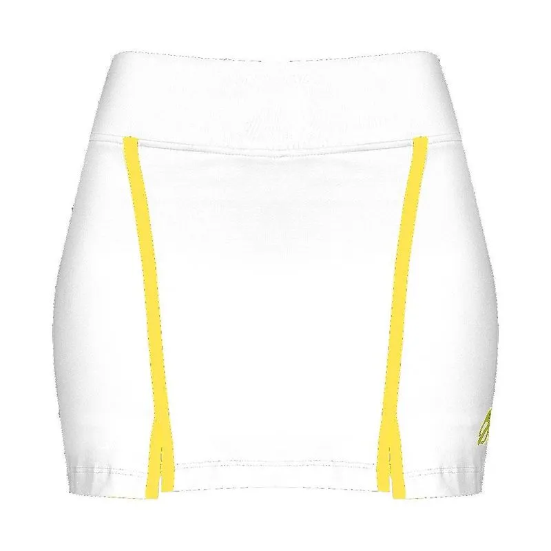 Saia com shorts interno feminina fenda beach sports Mormaii 2780 Amarelo-branco GG