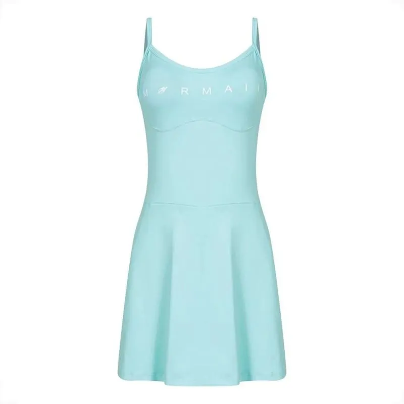 Vestido Macaquinho Vitória Marchezini Beach Tennis Mormaii P / Verde Claro