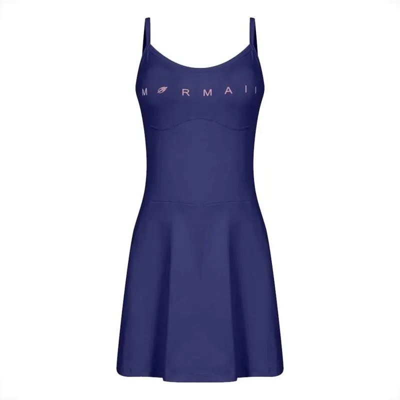 Vestido Macaquinho Vitória Marchezini Beach Tennis Mormaii G / Azul Marinho