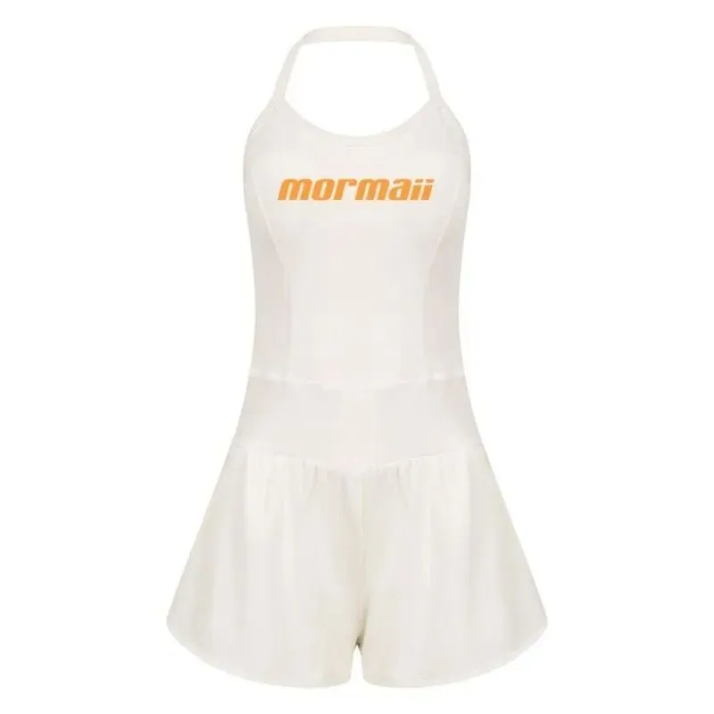 Macaquinho Com Shorts Frente Única Beach Sports PP / Off White