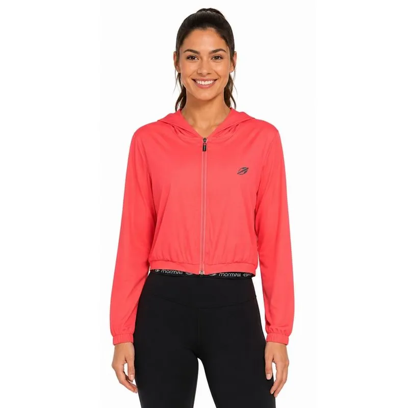 Jaqueta Feminina Beach Tenis Vitória Marchezini Mormaii P / Rosa