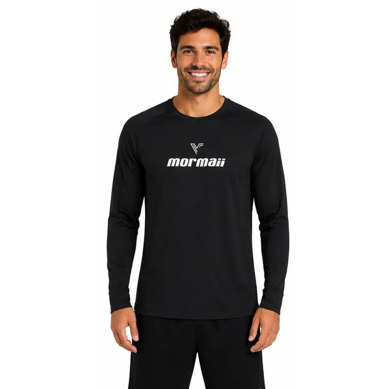 Camiseta Masculina Manga Longa Vini Font Mormaii GG / Preto