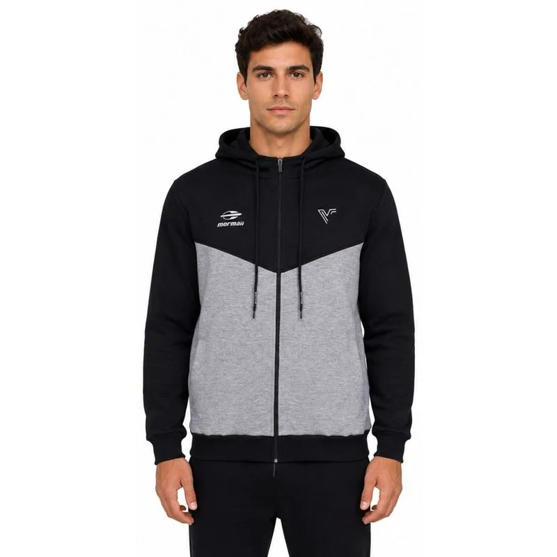 Blusão De Moletom Com Ziper Beach Tenis Vini Font Mormaii PP / Preto