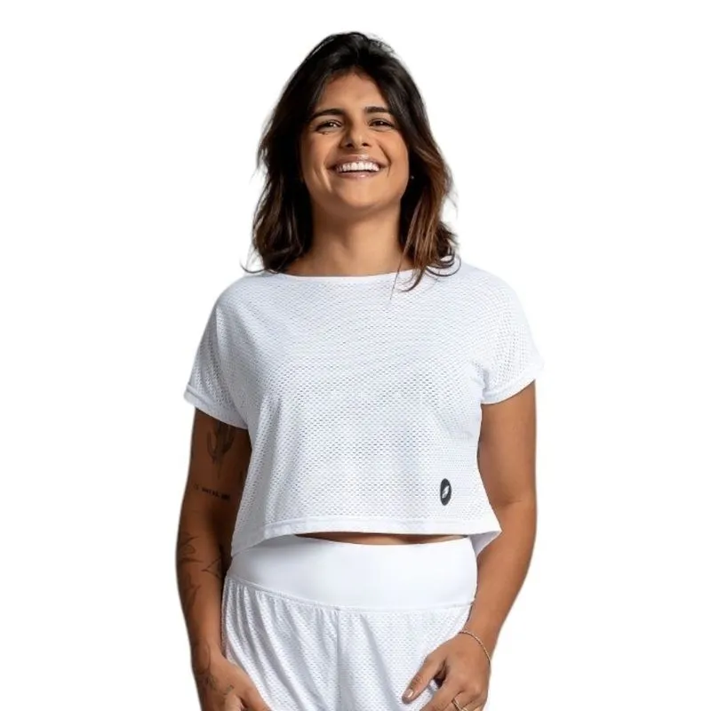 Camiseta Feminina Cropped Beach Sports Mormaii G / Branco