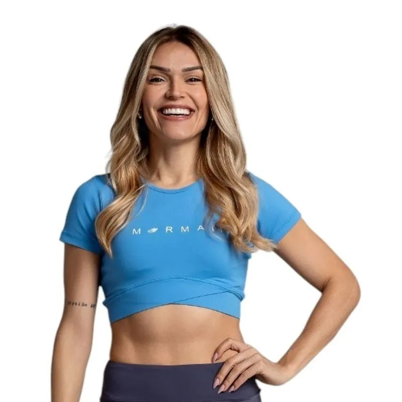 Top Cropped Feminino Beach Sports Mormaii P / Azul
