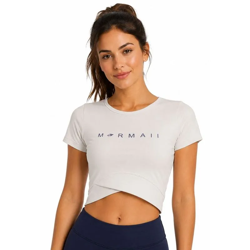Top Cropped Feminino Beach Sports Mormaii P / Off White