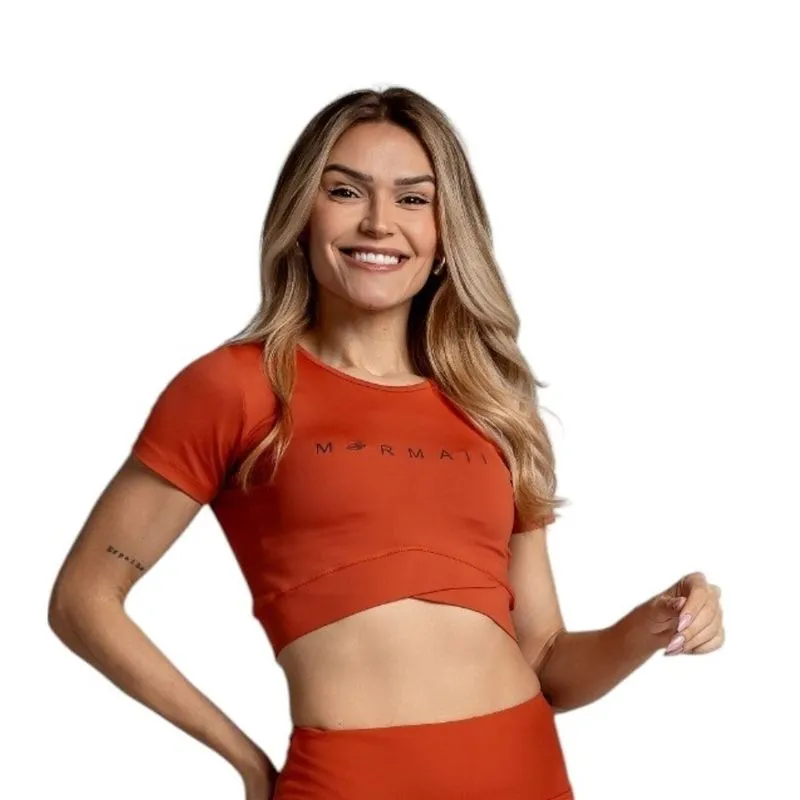 Top Cropped Feminino Beach Sports Mormaii G / Marrom