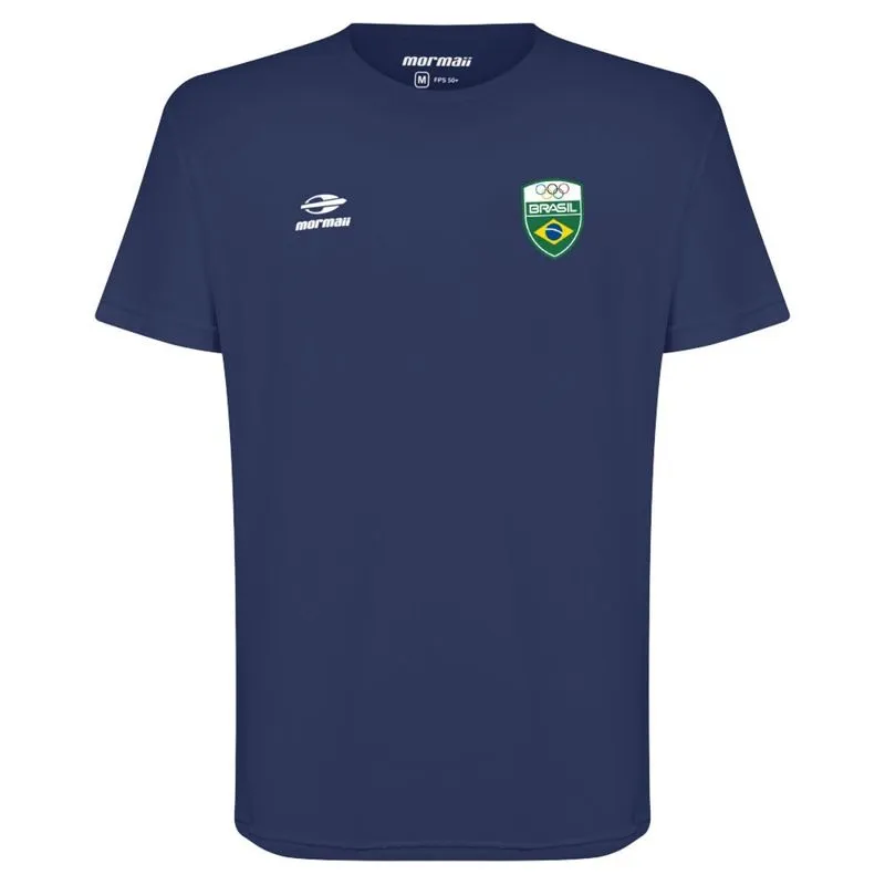 Camiseta Manga Curta Masculina Time Brasil Mormaii GG / Azul Marinho