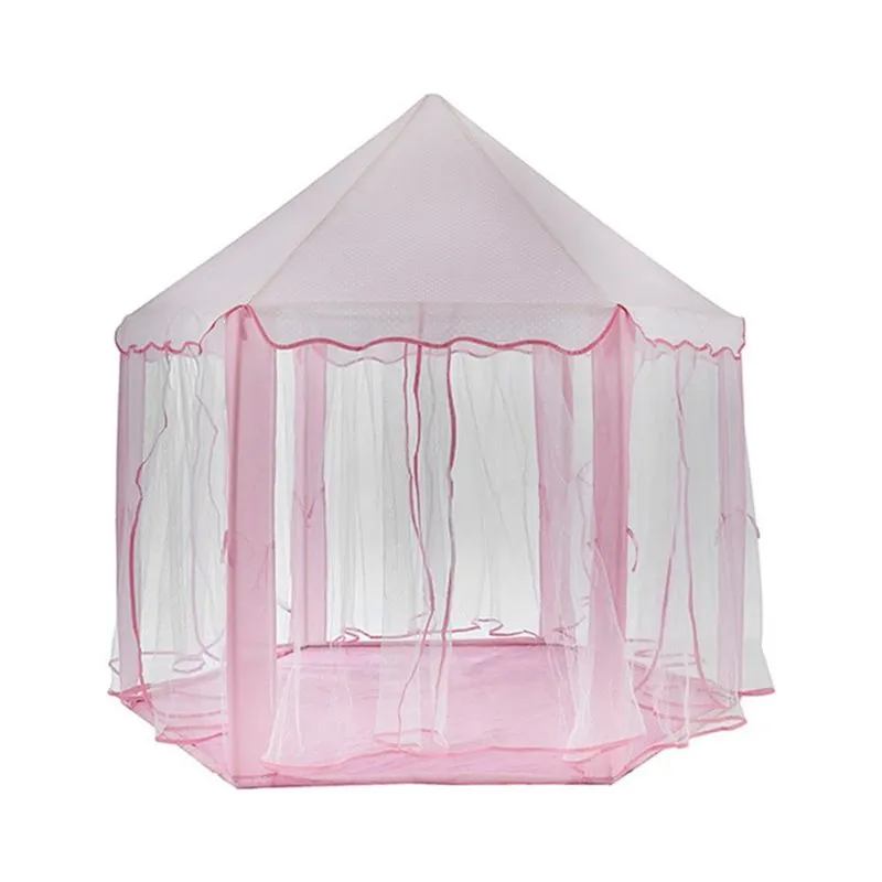 Barraca Tenda Rosa Com Luzes Mágicas Menina Casa Princesas