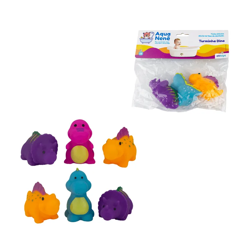 BRINQUEDO DE VINIL DINO 3 PCS - SORTIDO