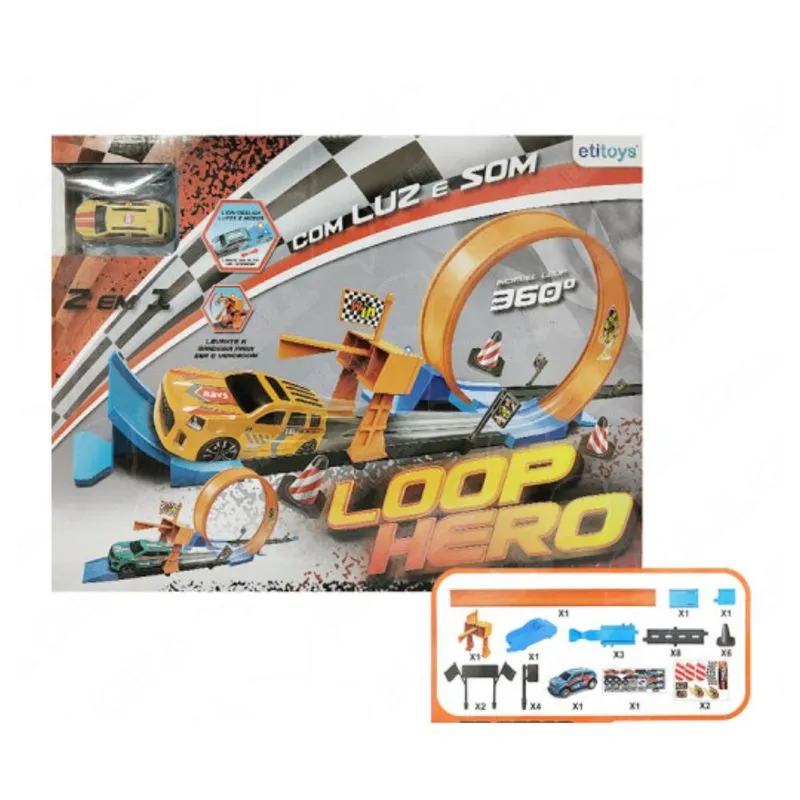 Pista Loop Hero C/ Luz e Som 32 Pcs