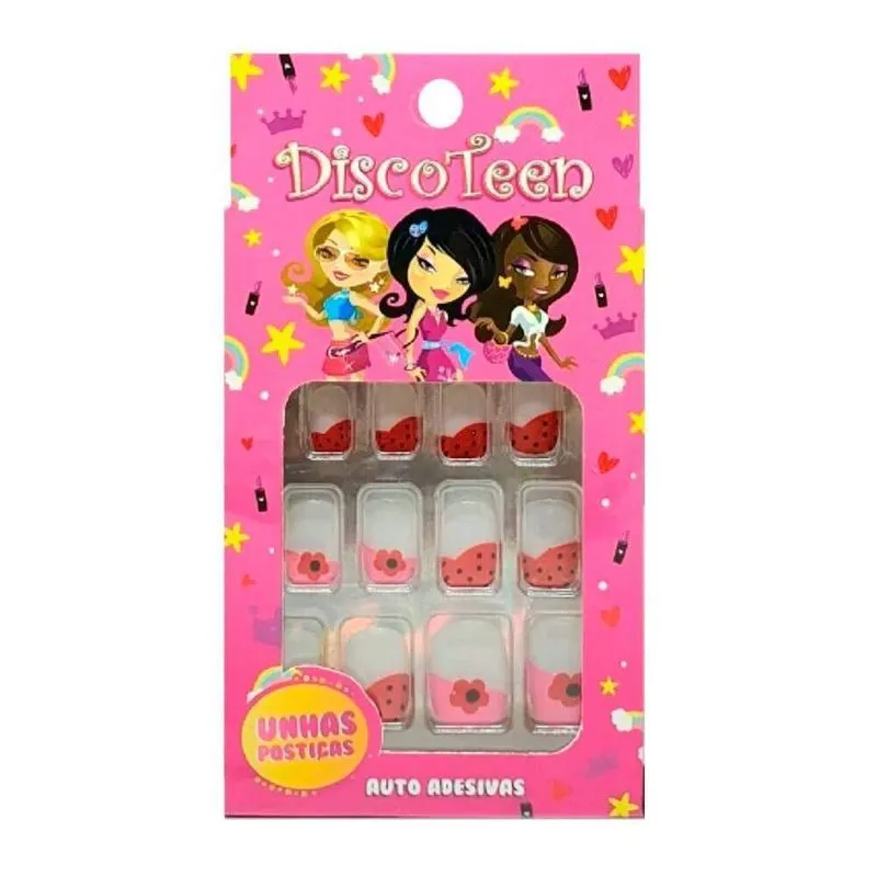 Unha Postiça Infantil Discoteen