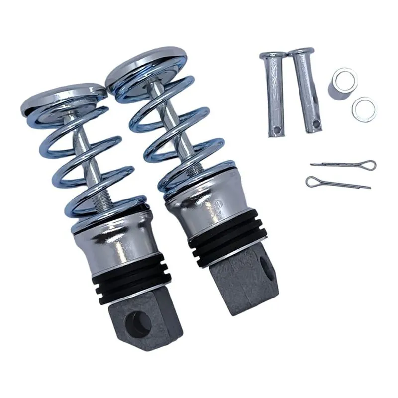 Pedaleira Esportiva Traseira Mola Universal 6mm Prata Cx3