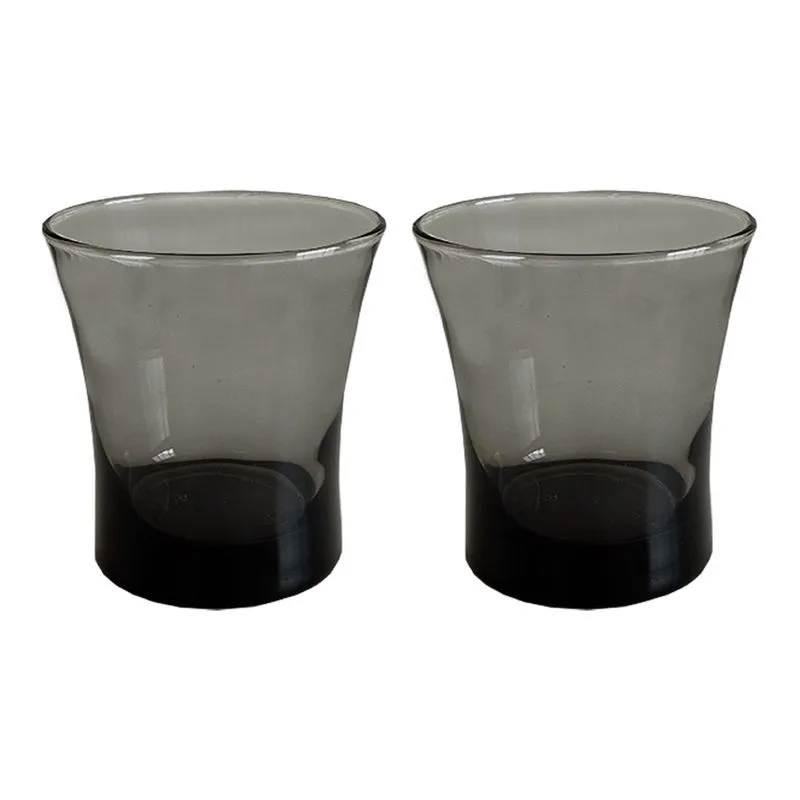 Kit 2 Copos De Vidro Liso Sofisticado Serve Água Suco Ideal p/ Festa Evento 240ml