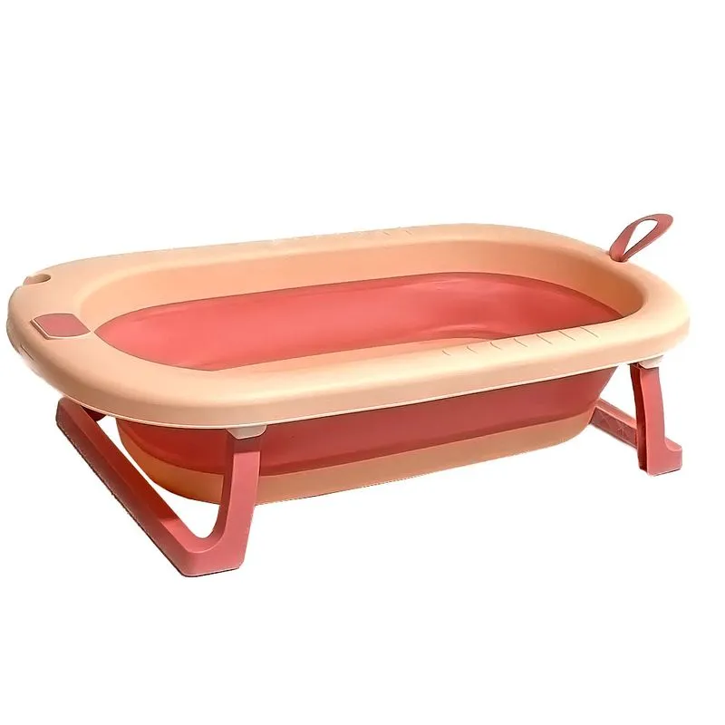 Banheira Dobrável Silicone Rosa 25L Dallare