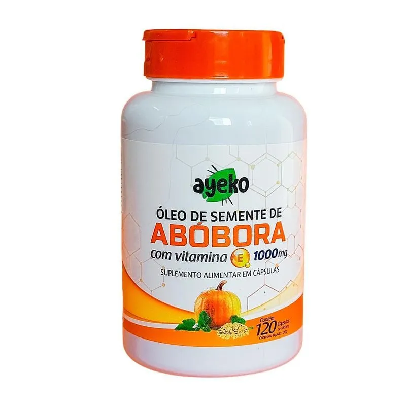 Óleo De Semente De Abobora Com Vitamina E 120 Capsulas Ayeko