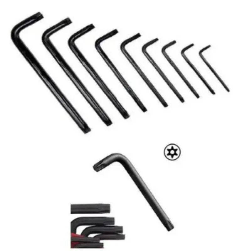 Jogo De Chave Torx Curta Com Anel Prando 09 Pc De T10 - T50