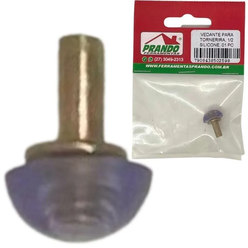 Vedante 1-2 Tipo Bola Silicone Metal - 01 Unidade