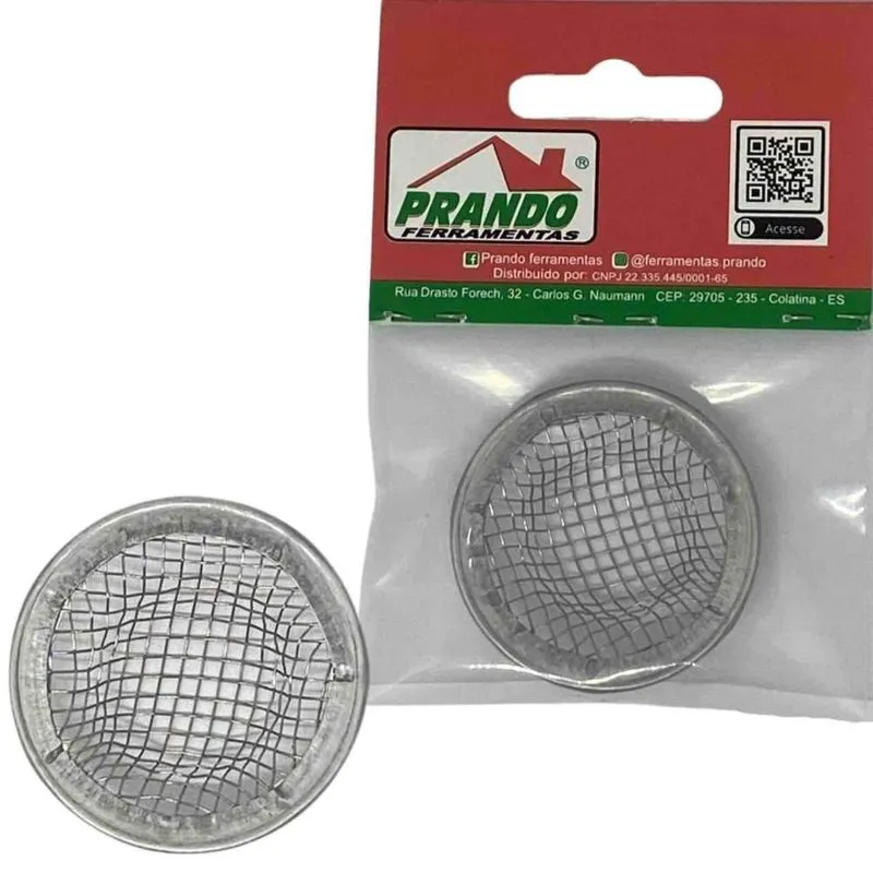Ralo Inox Para Pia E Lavatório Pequeno Aço Inoxidável Prando