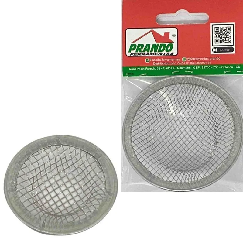 Ralo Inox Para Pia E Lavatório Médio Aço Inoxidável Prando