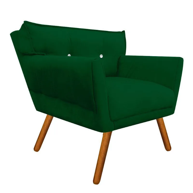 Kit 02 Poltronas Anitta Suede Verde
