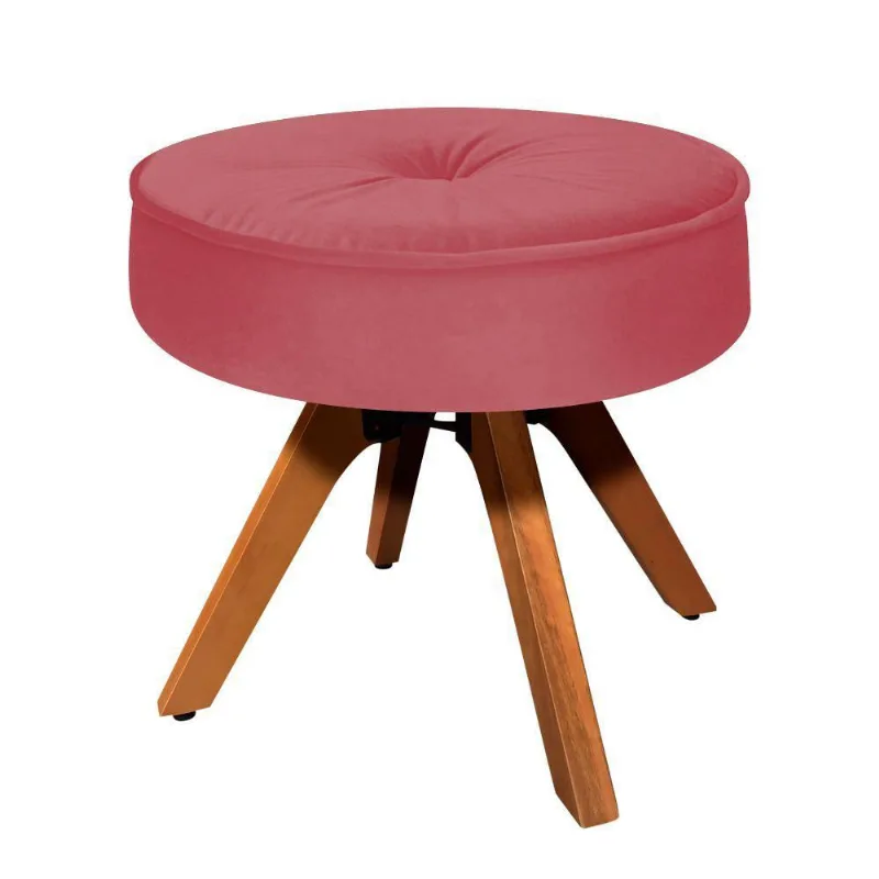Puff Decorativo Julia Redondo Suede Rose