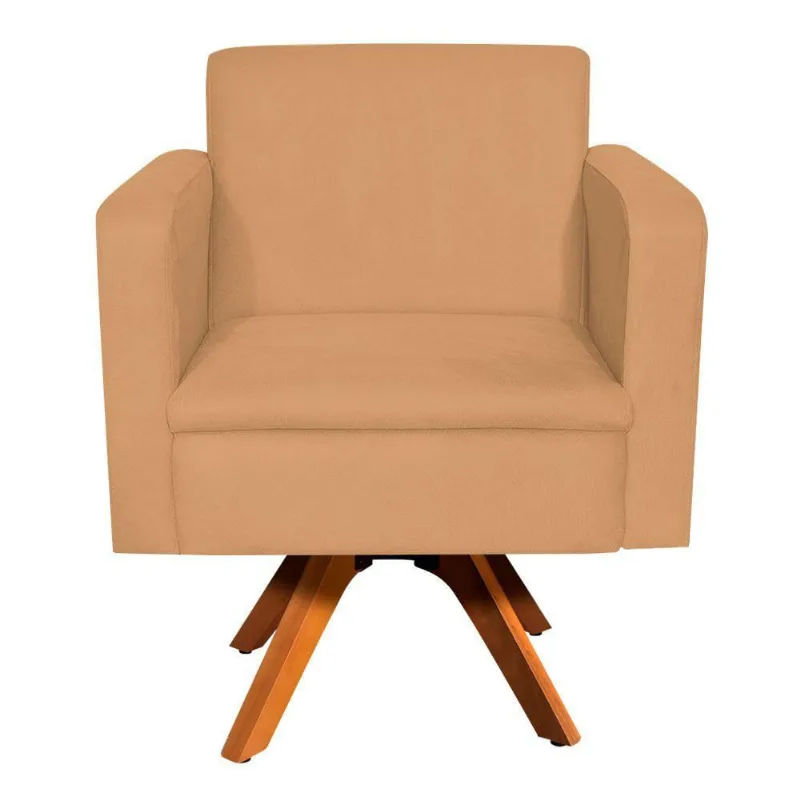 Poltrona Giratória Emília Mm30 Caramelo