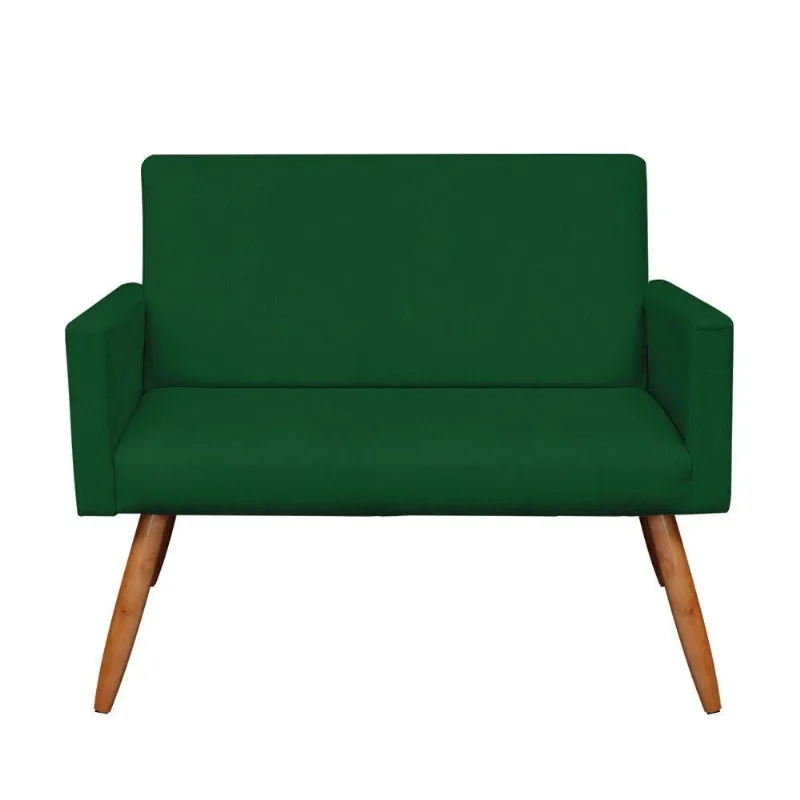 Kit 01 Namoradeira 01 Poltrona Larissa Castanho Verde