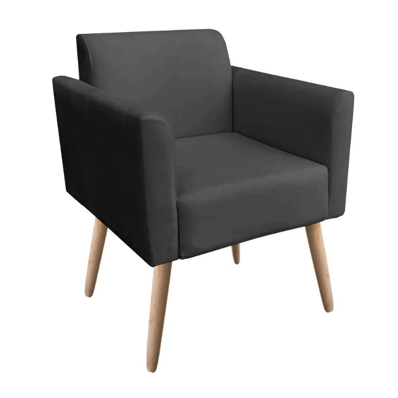 Poltrona Natural Preto