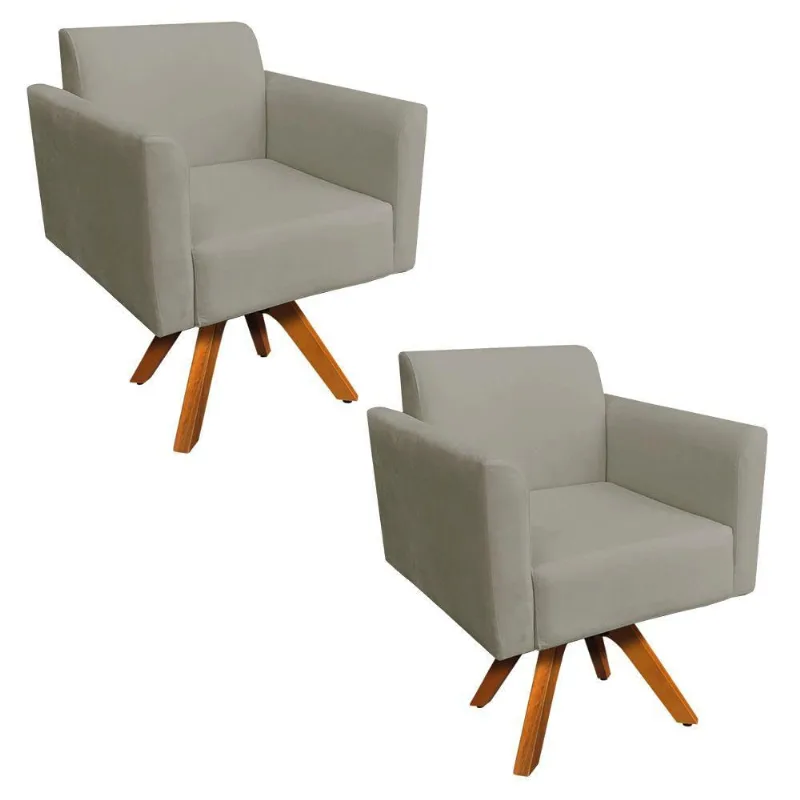 Kit 02 Poltronas Giratória Mm30