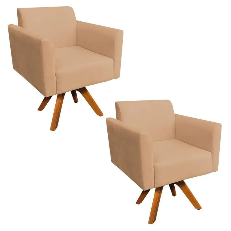 Kit 02 Poltronas Giratória Mm30