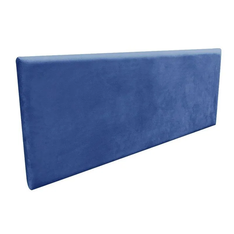Cabeceira Painel Clean para Cama Box Casal 140 cm Azul Royal