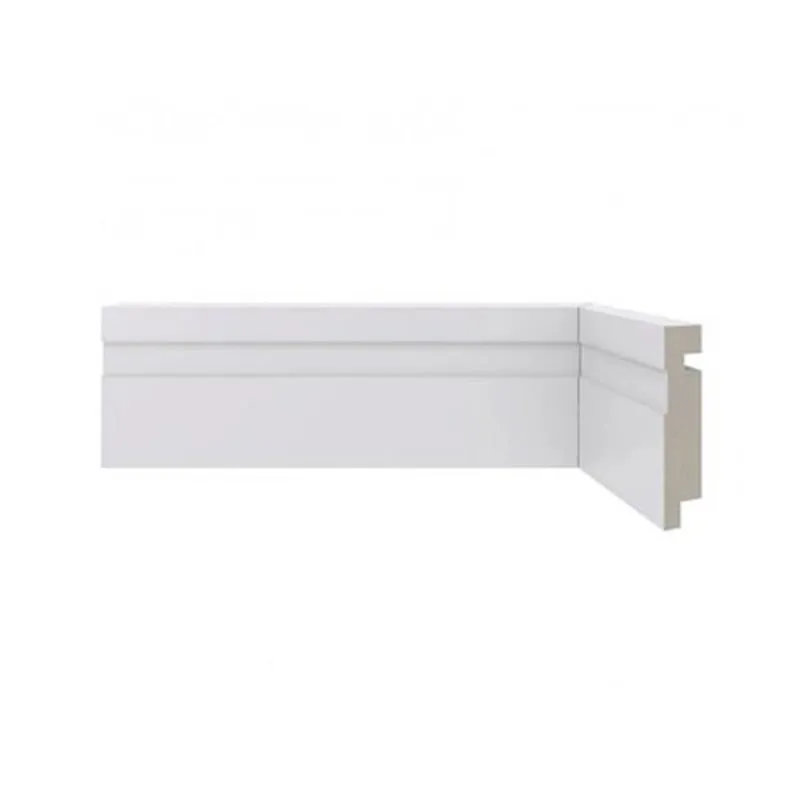 Rodapé de Poliestireno Santa Luzia 456 Branco 70mm x 16mm x 2400mm