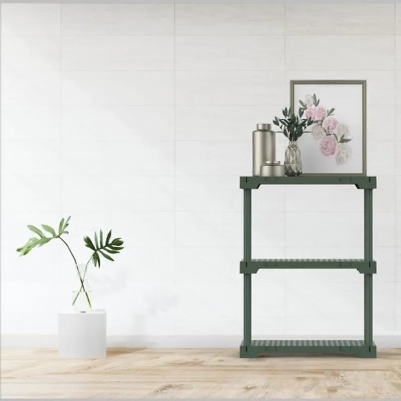 Estante 3 Prateleiras Poly Grifit Verde Alecrim