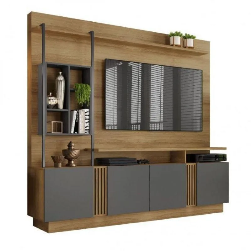 Painel Home Tv Até 65" Fortuna Noronha Grafite