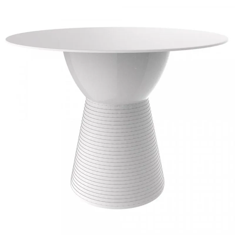 Mesa com Tampo PP Sili Grifit Branco