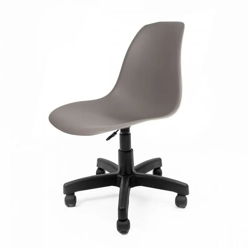 Cadeira Base Escura Eames Office Empório Tiffany Cinza
