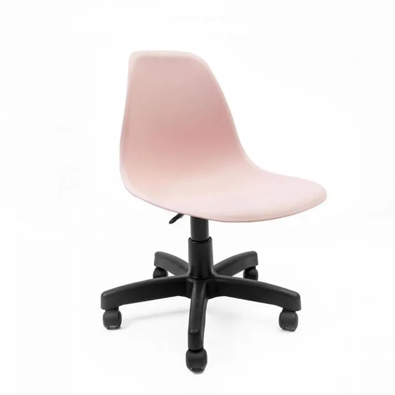 Cadeira Base Escura Eames Office Empório Tiffany Rosa