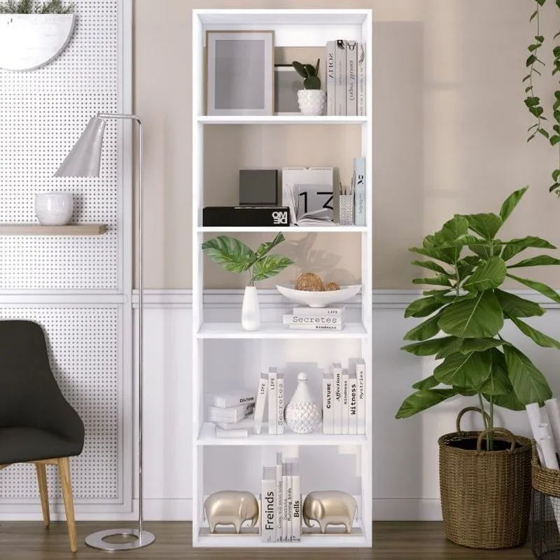 Estante Livreiro 5 Prateleiras Bilbao Reis & Bueno Branco