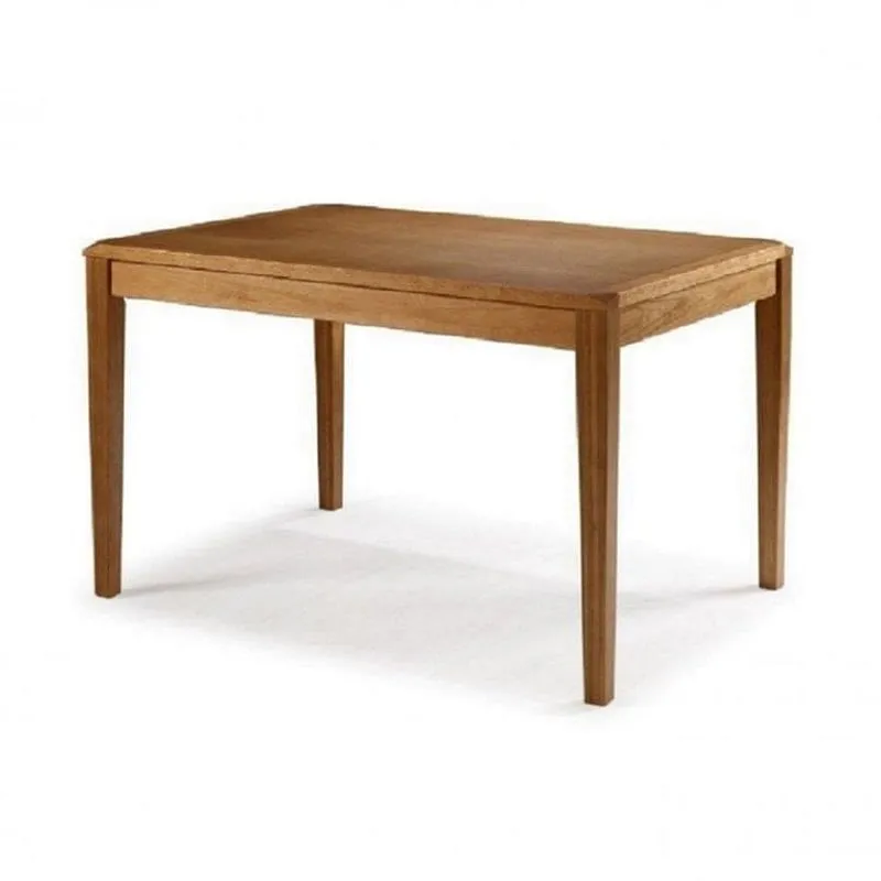 Mesa de Madeira Tampo MDF 120cm Angra Casa e Jardim Móveis Verniz/Mel