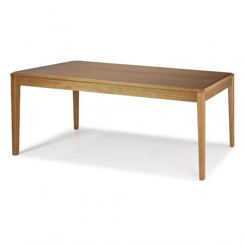 Mesa de Madeira Tampo MDF 160cm Angra Casa e Jardim Móveis Verniz Mel