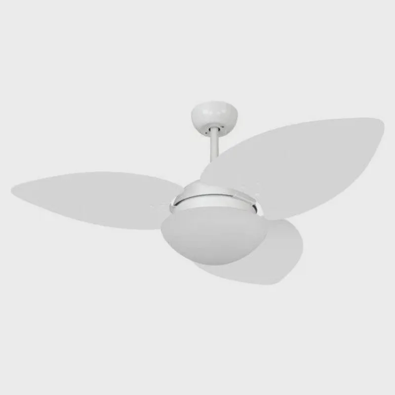 Ventilador de Teto 220V Vidro Fechado Dunamis S3 Volare Branco