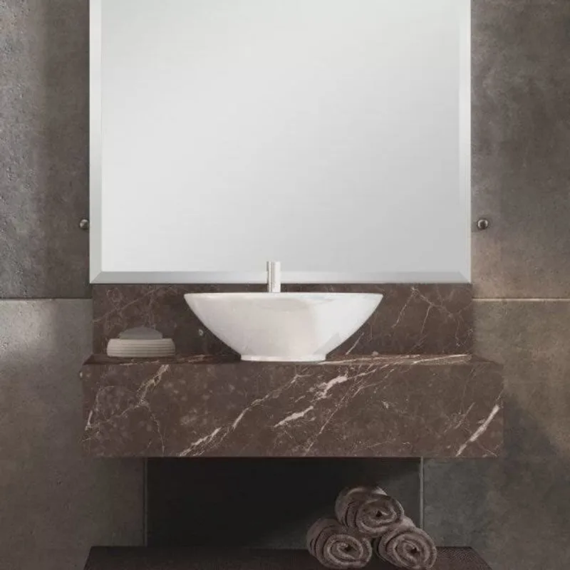 Bancada em Porcelanato para Banheiro 60cm Max para Cuba de Apoio