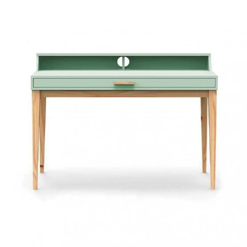 Escrivaninha Com Gaveta Pine Expresso Móveis Verde Claro