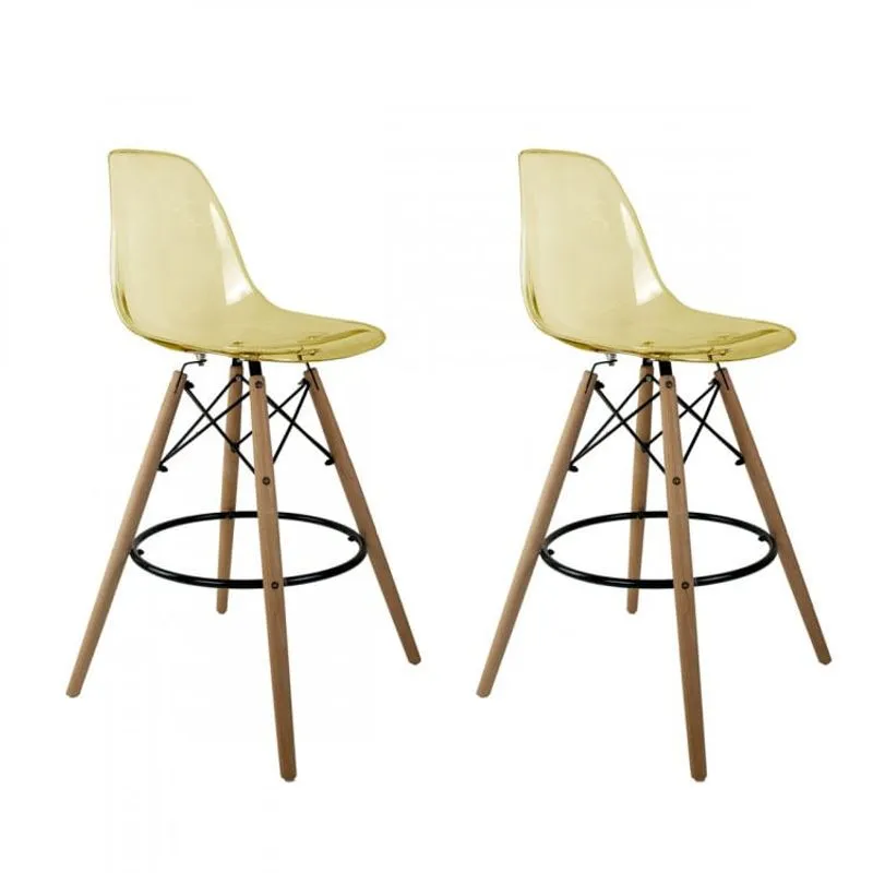 Banqueta PC Dsw-m Eames Empório Tiffany Âmbar
